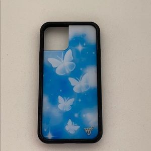 iphone 11 pro blue butterfly case